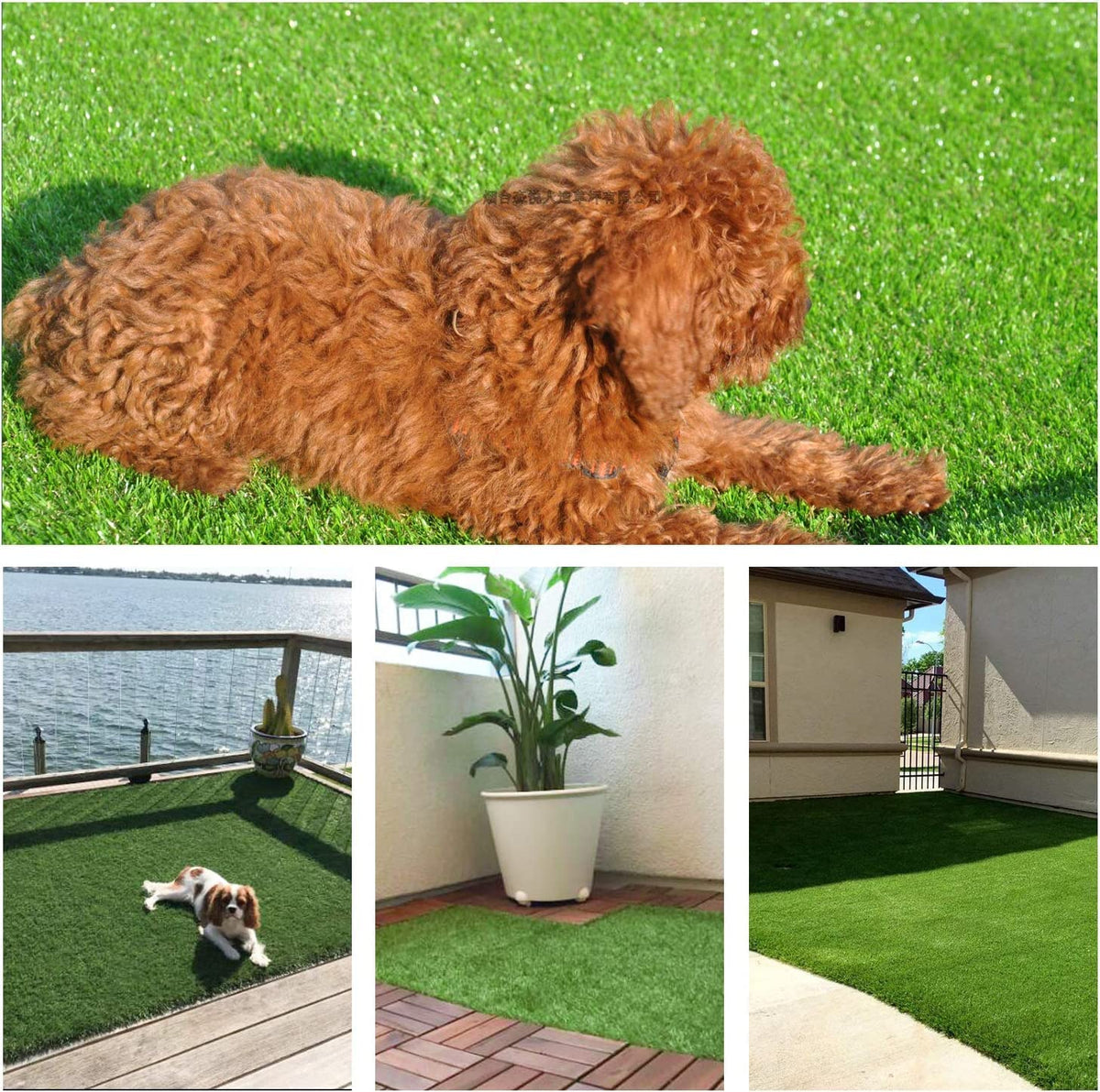 3ft Artificial Grass Fake Grass Mat for Dogs Rugs