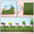 Artificial Grass Turf Tiles, 4 Pcs 12''x12'' Synthetic Grass Mats