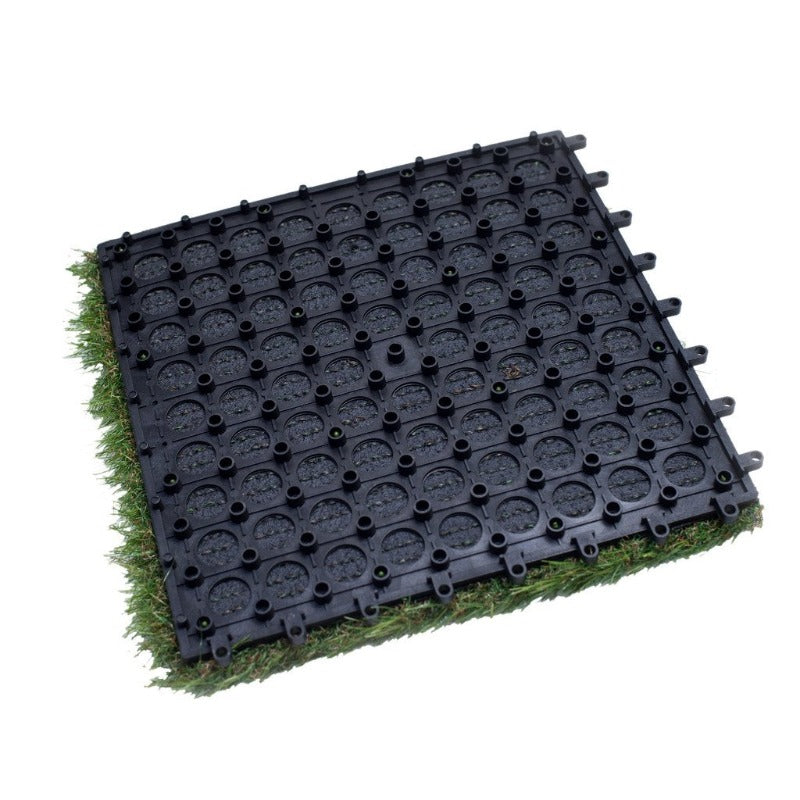 Artificial Grass Interlocking Tiles for Dog Rugs Size 1'X1' 1.5'' Piles Height Opened Like New